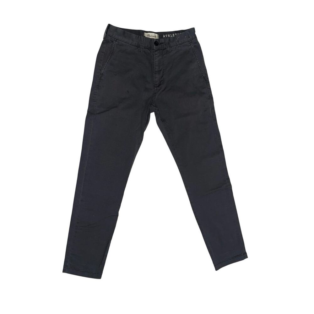 Madewell Mens Athletic Slim Gray Chino Pants SZ28 Casual Preppy Everyday Comfort